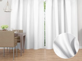 Biante Dekoračný záves TF-132 Biely hladký bez vzoru 150x150 cm