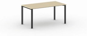 Rokovací stôl INFINITY s čiernou podnožou 1600 x 800 x 750 mm, wenge