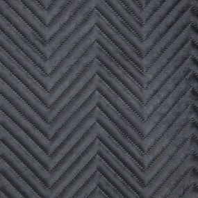 Dekorstudio Zamatový prehoz na posteľ SOFIA v čiernej farbe Rozmer prehozu (šírka x dĺžka): 230x260cm