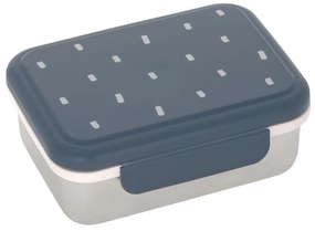 Antikorový desiatový box - Happy Prints midnight blue