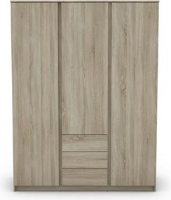 Šatníková skriňa Carlos, dub sonoma, 152 cm
