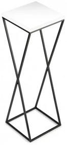 Stojan na kvety LOFT 70x24 cm čierna/biela