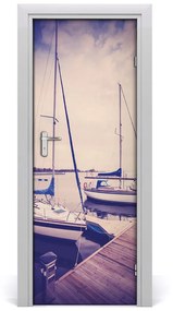 Fototapeta samolepiace na dvere jachty 75x205 cm