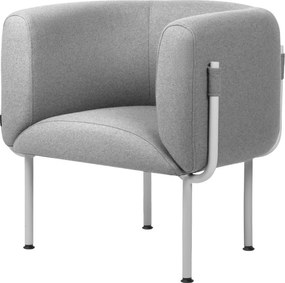 Sivé vlnené kreslo Ubi – noo.ma