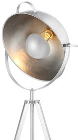 Retro stojaca lampa Toma biele