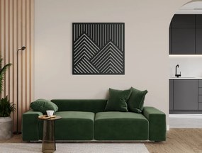 drevko Moderný obraz Vrcholovka Rozmer obrazu: 32,5 x 32,5 cm, Farba dekorácie: Čierna