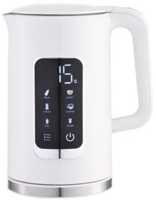 Rýchlovarná kanvica s LCD displejom 1,7 l 2200W/230V biela + cest. hrnček 450 ml
