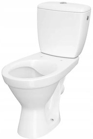 Cersanit Cersania SimpleOn 010 - WC kombi 3/6l + Slim sedátko s pomalým zatváraním z duroplastu, horizontálny odpad, biela, K11-2338