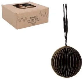 Bestent Dekoračné papierové ozdoby Čierne 7cm 4ks