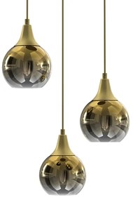 Luster na lanku MONTE 3xE27/60W/230V zlatá