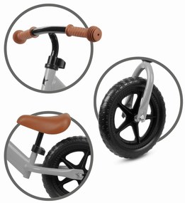 Balančný bicykel Kidwell REBEL 12" s EVA kolesami a nastaviteľným sedlom