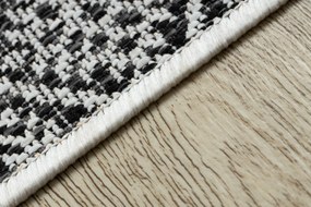 Koberec, behúň SISAL SION aztécky 22168  čierny/ ecru