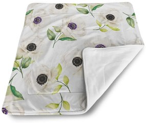 Sablio Deka pre bábätko Biele sasanky - 80x100 cm