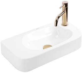 Rea Odetta, umývadlo na dosku/nástenné 510x250x115 mm, biela lesklá, REA-U3610