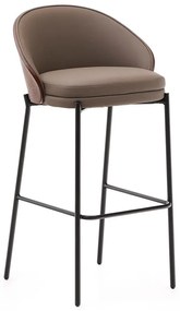 Hnedá barová stolička (výška sedadla 77 cm) Eamy – Kave Home