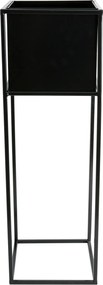 KOVOVÝ KVETINÁČ SO STOJANOM PLAIN 70X24 CM ČIERNA