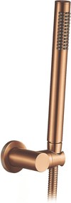Rea Lungo Grip, nástenná vaňová batéria s ručnou sprchovou súpravou, medená matná, REA-B4567