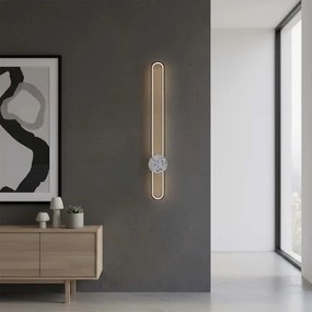 LED Nástenné svietidlo FLORENTYNA LED/24W/230V 4000K čierna/biela