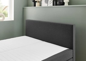 Posteľ boxspring Aston 160x200 cm, antracitovo šedá látka