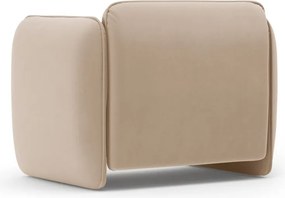 Hnedé zamatové kreslo Georgia – Micadoni