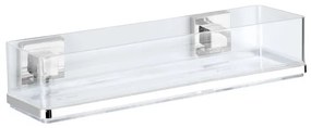 WENKO 22685100-Polica VACUUM-LOC QUADRO ED 38,5x14,5 cm strieborná/lesklý chróm