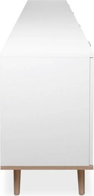 Široká komoda Göteborg, biela/dub sonoma