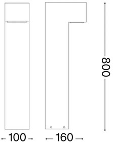 Ideal Lux - Vonkajšia lampa SIRIO 2xG9/15W/230V IP44 antracit