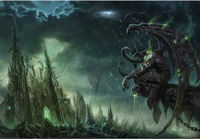 Plagát, Obraz - World of Warcraft - Illidan Stormrage, (91.5 x 61 cm)