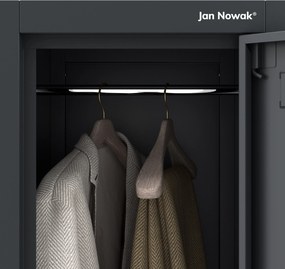 Šatníková skriňa pre zamestnancov antracitová IGOR 1 Plus 316,5 x 1850 x 450 mm