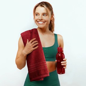 BAVLNENÝ UTERÁK GALA SADA 3KS 70X140 CM TMAVOZELENÁ