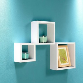 Tutumi Tutumi, sada 3 nástenných políc FFT300/270/240, biela, HOM-06600