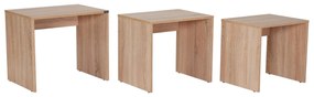 Set 3ks. konferenčných stolíkov Losuku 2 (dub sonoma) . Vlastná spoľahlivá doprava až k Vám domov. 1093251