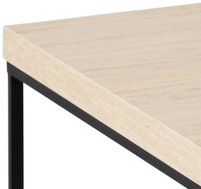 Actona Konferenčný stolík Barossa 110 - béžový mramor / čierna