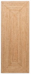 Obojstranný/ručne tkaný jutový behúň v prírodnej farbe 80x200 cm Sharmila Natural Brown – Hanse Home