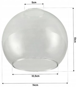 BERGE LED závesné stropné svietidlo, drevený trám, 3xE27, Luster, guľa, bezfarebný