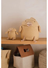 Žltý látkový detský kôš na hračky ø 13x15 cm Mini Charlie the Chicken – Lorena Canals