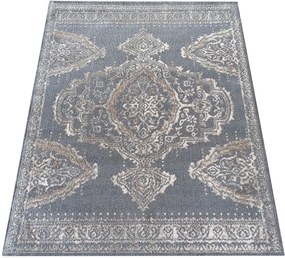 DY Sivý koberec s orientálnym vzorom Roxanne 09 Rozmer: 160x220 cm
