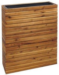 Kvetináč HWC-L21, 77x63x23cm, akáciové drevo - hnedá