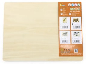 Puzzle na podložke s rúčkami Viga 44606 medvedík