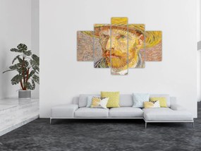 Obraz - Vincent van Gogh, Self-Portrait with a Straw Hat (The Potato Peeler), reprodukcia (150x105 cm)