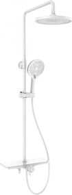 Mexen Frost, sprchová sada s ručnou a dažďovou hlavicou, biela, 78111-20