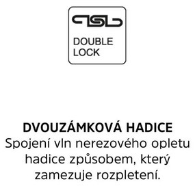 Mereo, Sprchová hadica dvouzámková k bidetovej sprche 150 cm, MER-CBE10101H