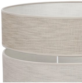Závesné svietidlo Len, 1x béžové/svetlobéžové textilné tienidlo, (fi 40 cm), b