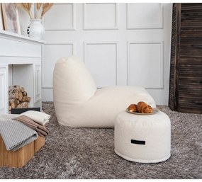 Hnedý sedací vak z textílie buklé Mini – SLOWDOWN