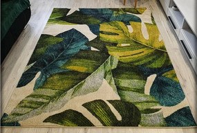 Koberec Green Garden 747 s motívom listov – viacfarebný Rozmer: 80x150 cm