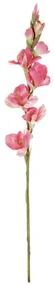 Umelá kvetina Gladiola ružová, 10 x 85 x 10 cm
