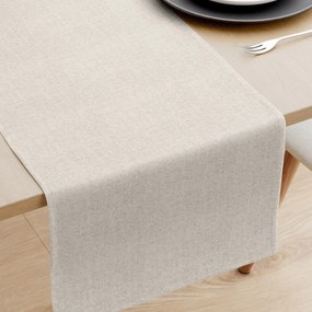 Goldea behúň na stôl 100% bavlnené plátno - prírodný režný 35x160 cm