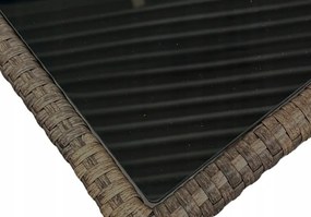 Ratanová súprava v jemnej béžovej farbe - pre 7 osôob