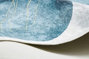 Koberec protišmykový ANDRE 1112 Abstrakcia - biely / modrý