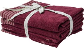XXXLutz SADA FROTÉ UTERÁKOV, bobuľová Esposa - Kúpeľňový textil - 004417012201